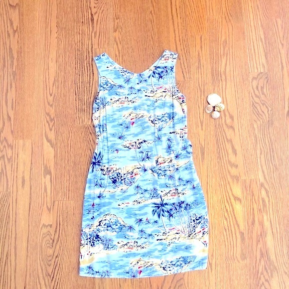 Worn once First Issue Hawaiian printed knee length dress - Picture 3 of 3